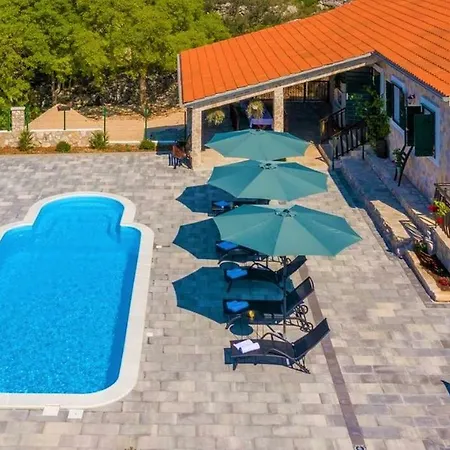 Stone Holiday With Pool And Gorgeous Sea Views Rogoznica